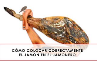 colocar el jamón en el jamonero correctamente
