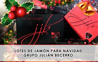 Lotes de jamón para Navidad Grupo Julián Becerro