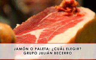 Jamón o paleta, cuál elegir - Grupo Julián Becerro